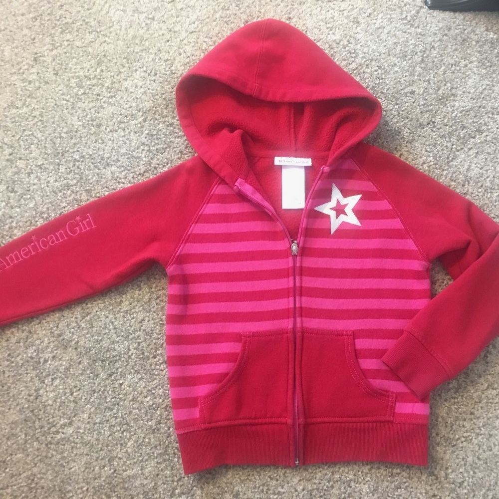 American Girl- Like new signature zipper hoodie